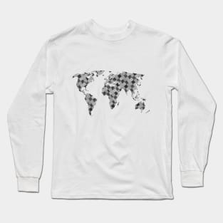 Patch up the World (black and white) Long Sleeve T-Shirt